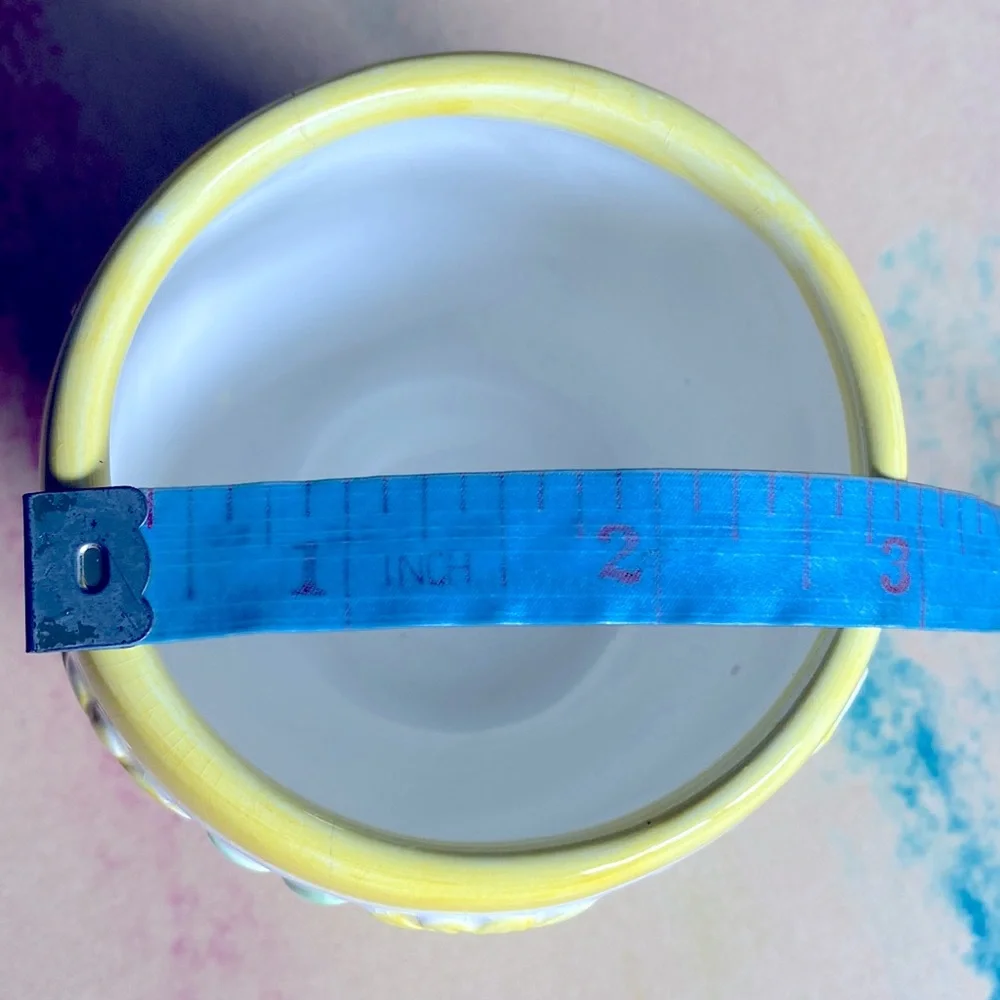 Vintage Sunflowers Design Sugar Bowl or Vase Small Size Beautiful Home Addition! - Picture 8 of 8